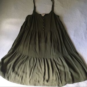 Target Green Button flowy summer dress